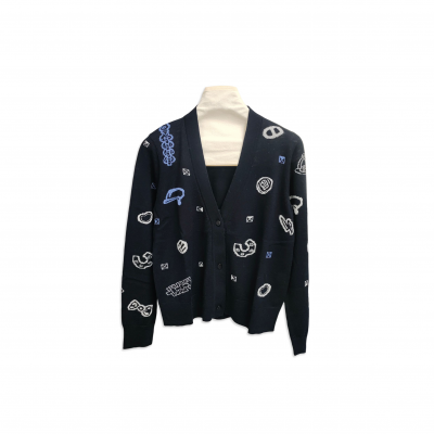 HERMES CANDY LIBRIS KNITTED CARDIGAN